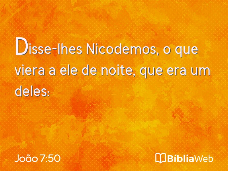 João 7:50 em imagem para compartilhar