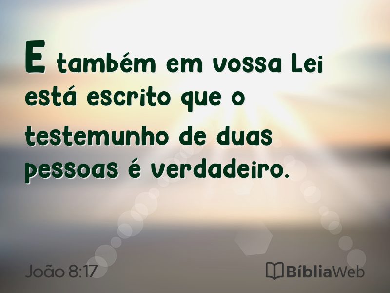 João 8:17 em imagem para compartilhar