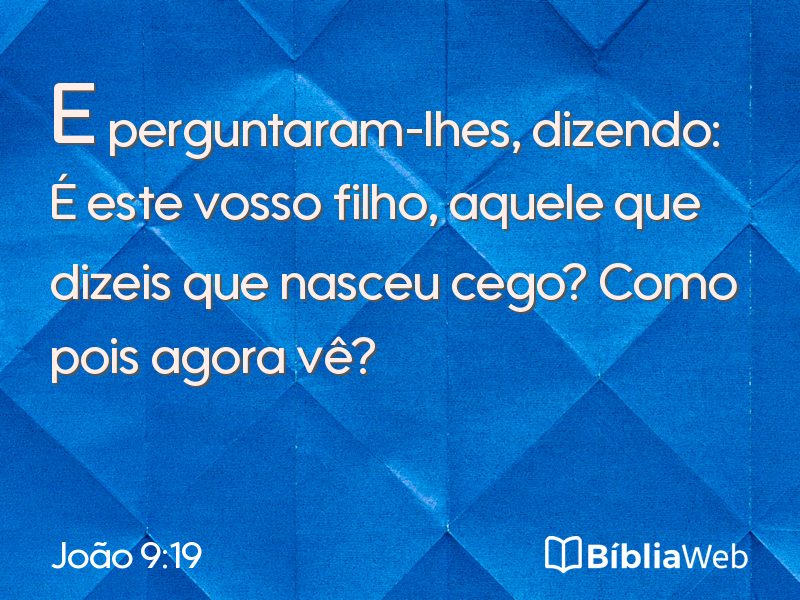 João 9:19 em imagem para compartilhar