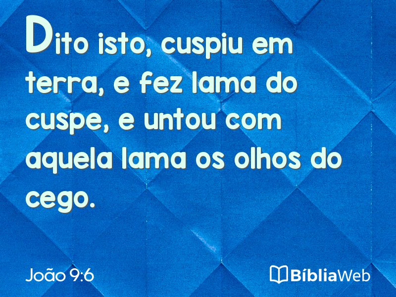 João 9:6 em imagem para compartilhar
