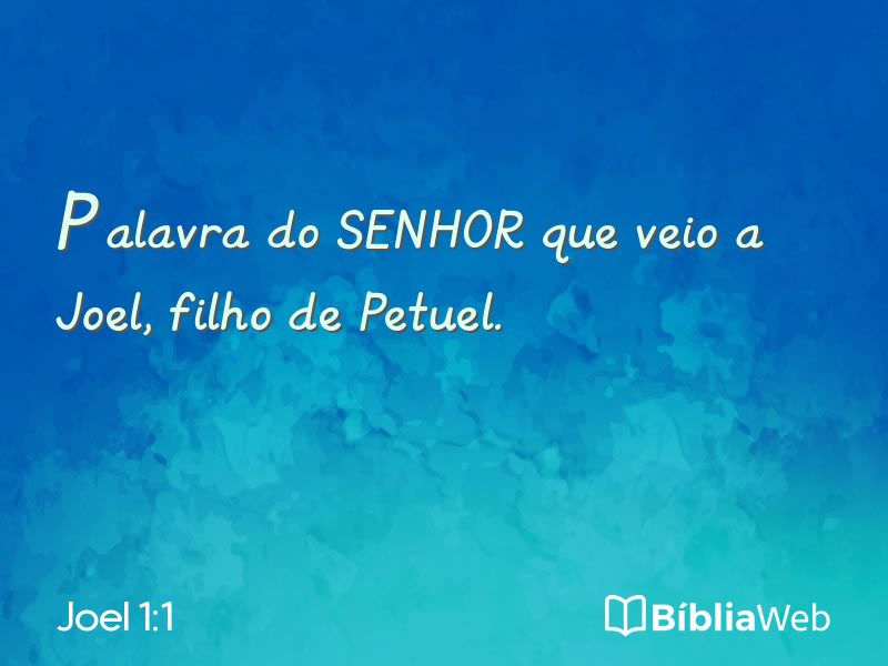 Joel 1:1 em imagem para compartilhar