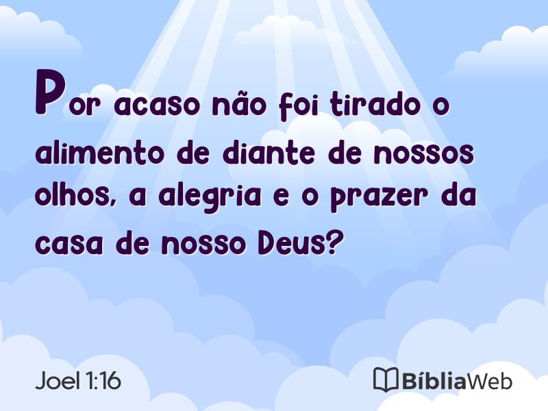 Joel 1:16 em imagem para compartilhar