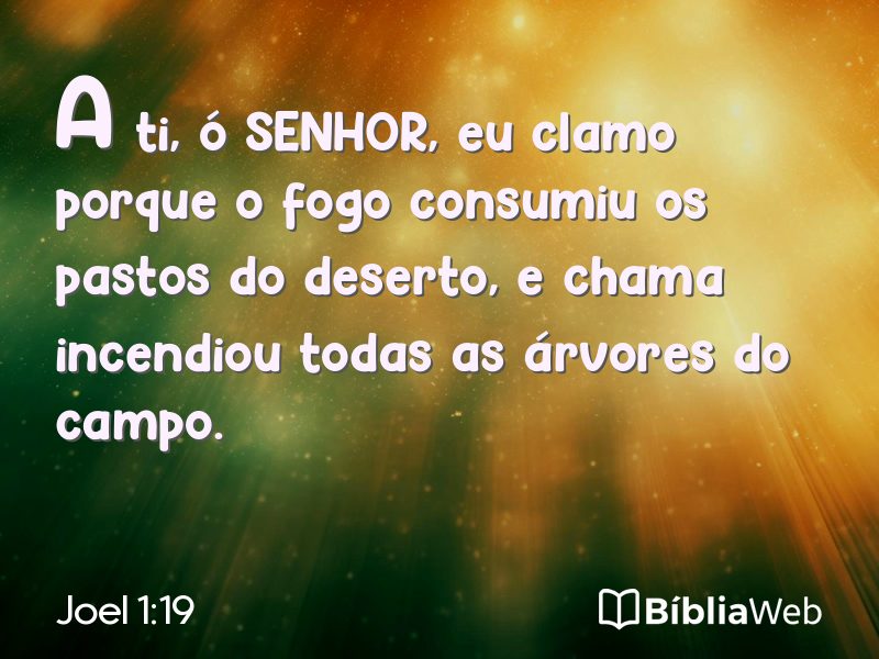 Joel 1:19 em imagem para compartilhar