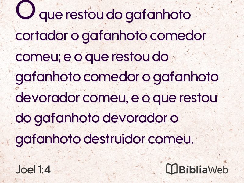 Joel 1:4 em imagem para compartilhar
