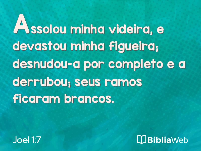 Joel 1:7 em imagem para compartilhar
