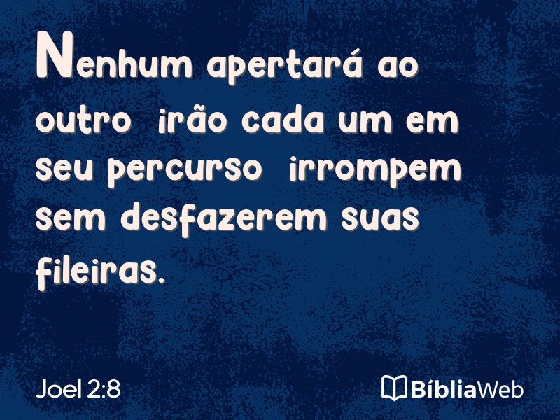Joel 2:8 em imagem para compartilhar