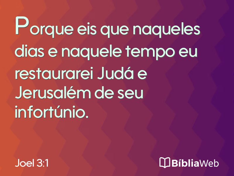Joel 3:1 em imagem para compartilhar
