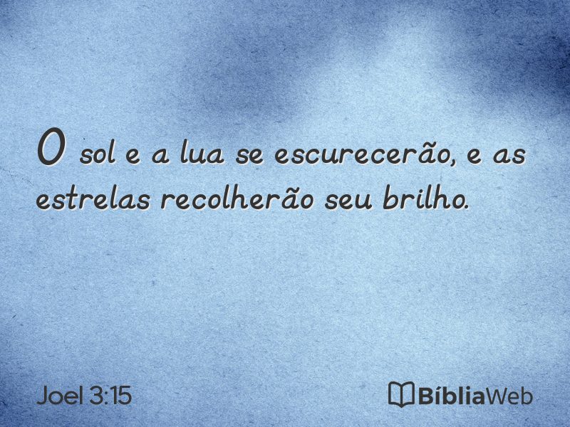 Joel 3:15 em imagem para compartilhar