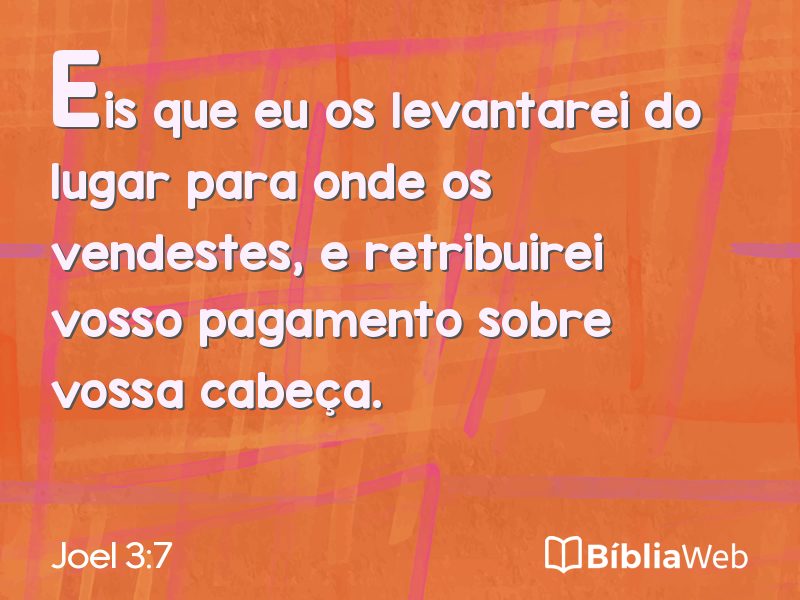 Joel 3:7 em imagem para compartilhar