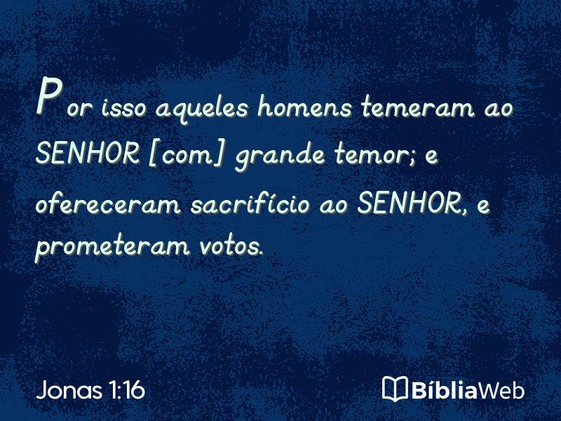Jonas 1:16 em imagem para compartilhar