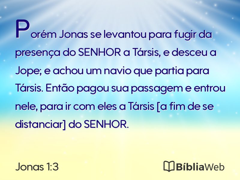 Jonas 1:3 em imagem para compartilhar