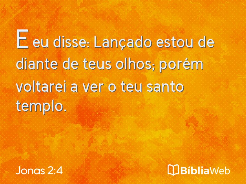 Jonas 2:4 em imagem para compartilhar