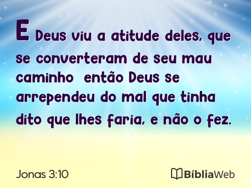 Jonas 3:10 em imagem para compartilhar