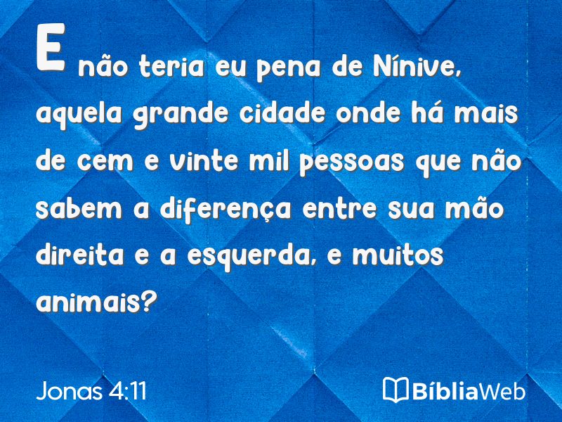 Jonas 4:11 em imagem para compartilhar