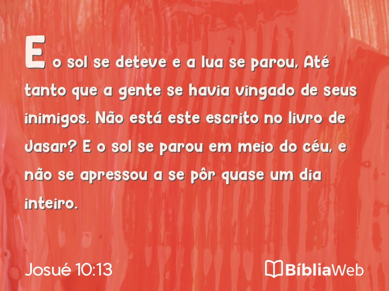 Josué 10:13 em imagem para compartilhar