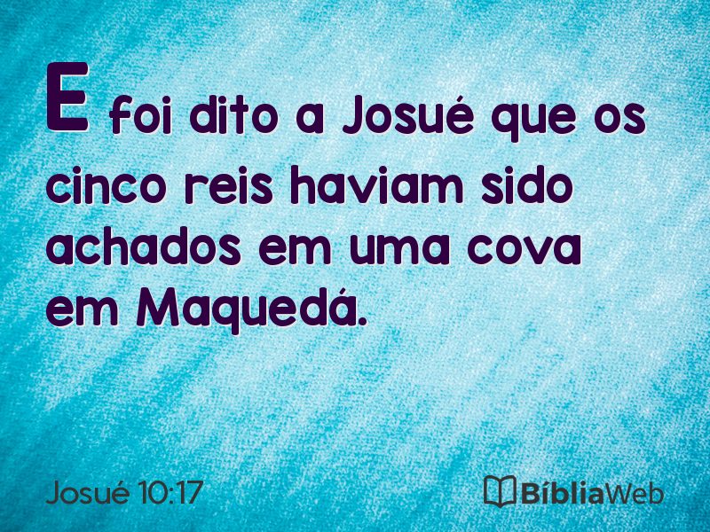 Josué 10:17 em imagem para compartilhar