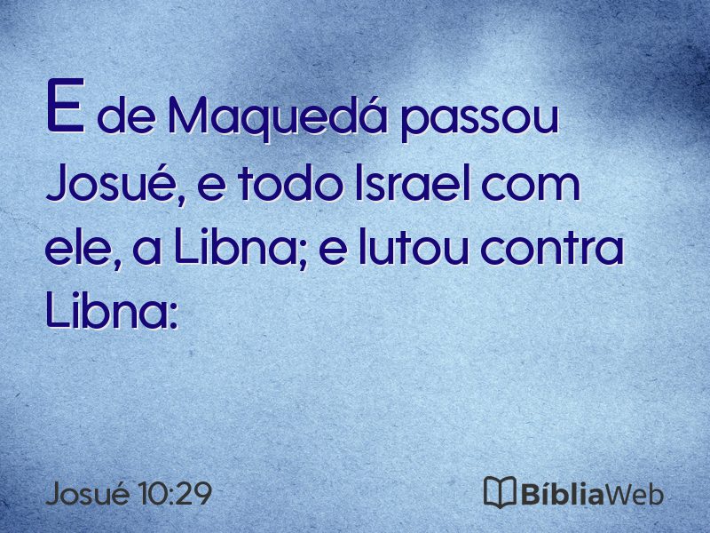 Josué 10:29 em imagem para compartilhar