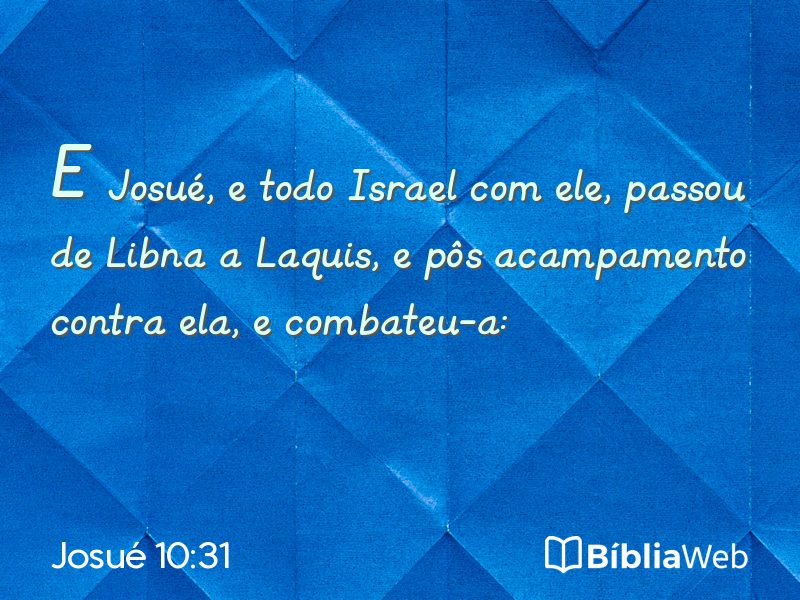 Josué 10:31 em imagem para compartilhar