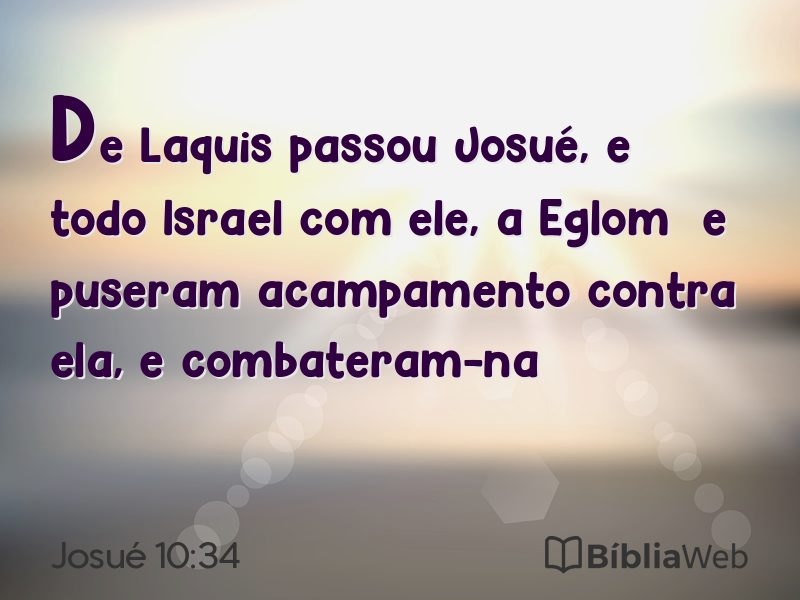 Josué 10:34 em imagem para compartilhar
