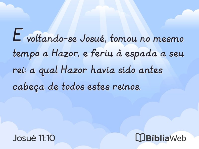 Josué 11:10 em imagem para compartilhar