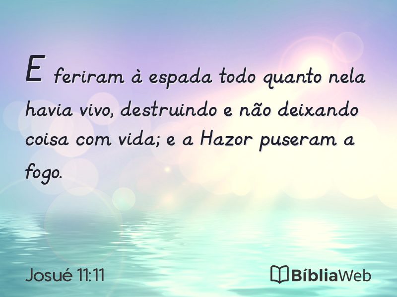 Josué 11:11 em imagem para compartilhar