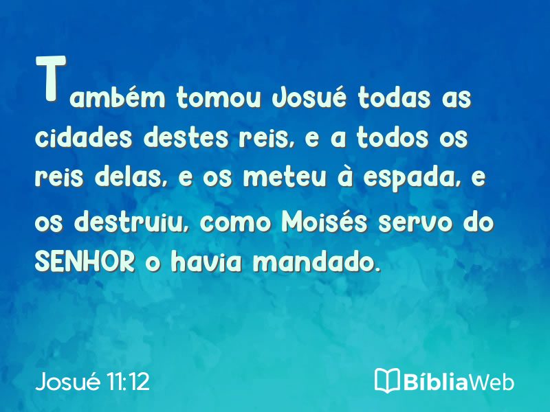 Josué 11:12 em imagem para compartilhar