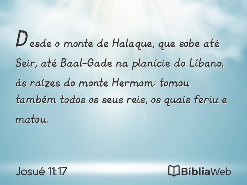 Josué 11:17 em imagem para compartilhar