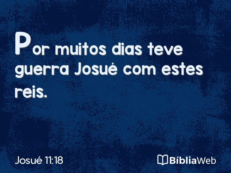 Josué 11:18 em imagem para compartilhar