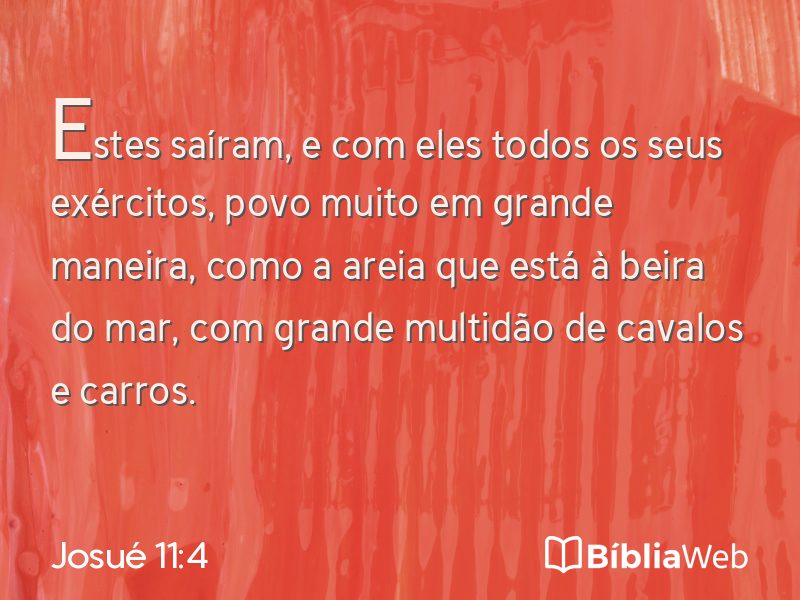 Josué 11:4 em imagem para compartilhar
