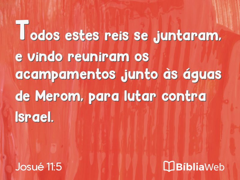 Josué 11:5 em imagem para compartilhar