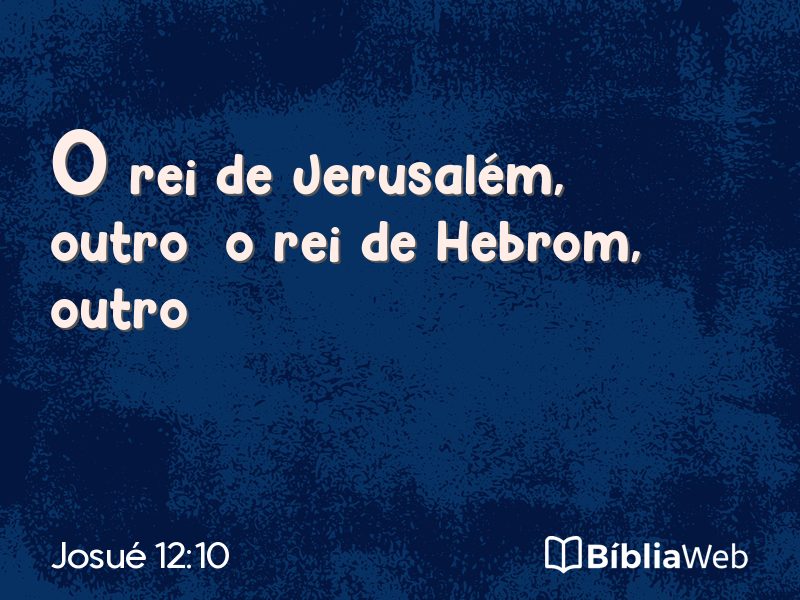 Josué 12:10 em imagem para compartilhar