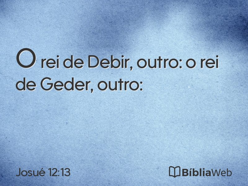 Josué 12:13 em imagem para compartilhar
