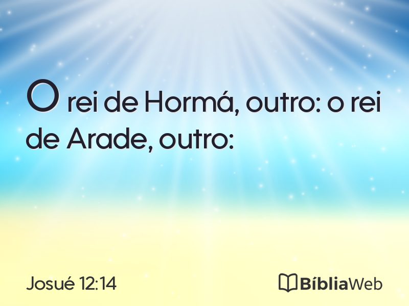 Josué 12:14 em imagem para compartilhar