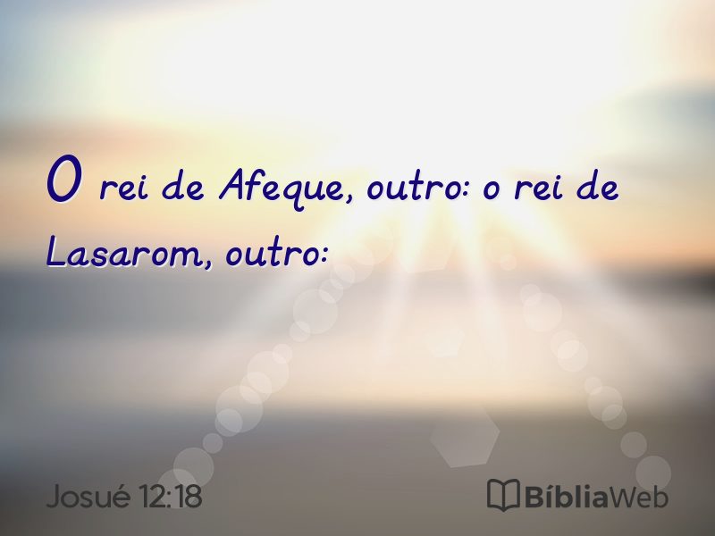 Josué 12:18 em imagem para compartilhar