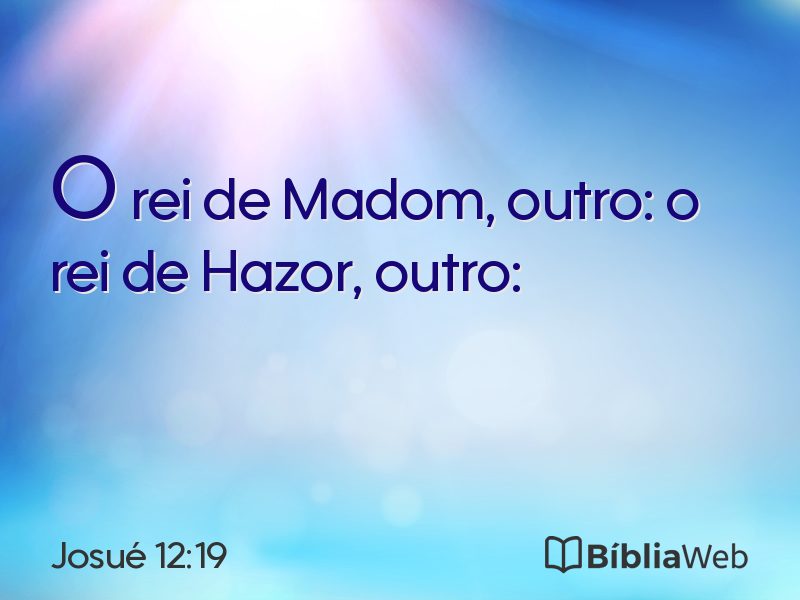 Josué 12:19 em imagem para compartilhar