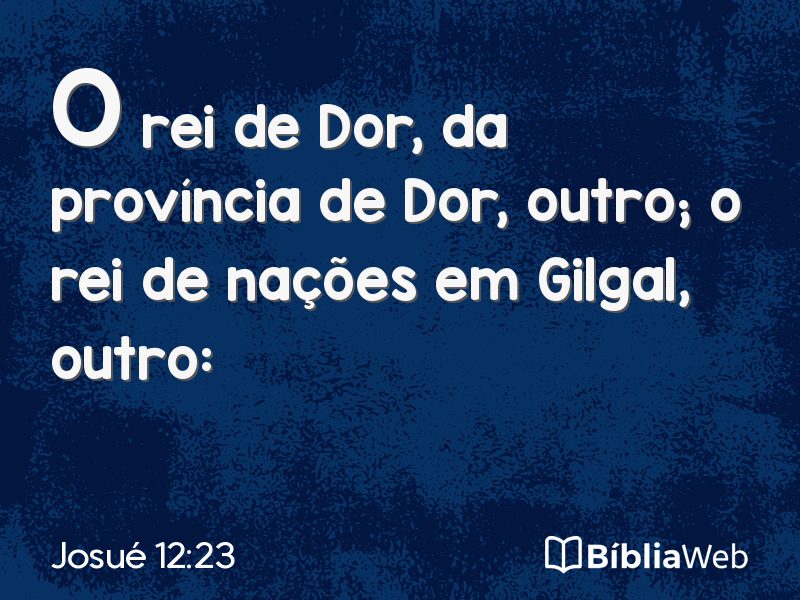 Josué 12:23 em imagem para compartilhar