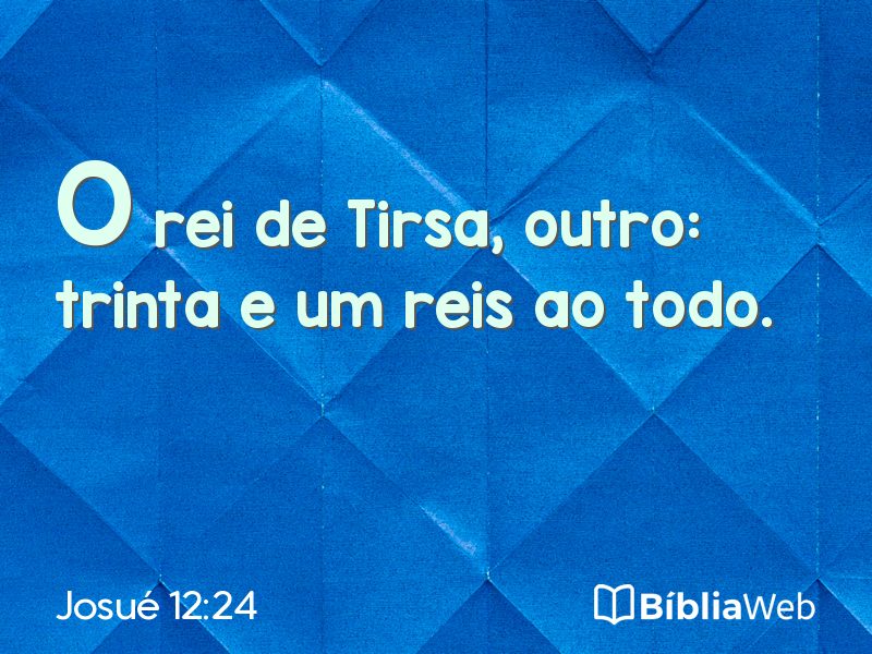 Josué 12:24 em imagem para compartilhar