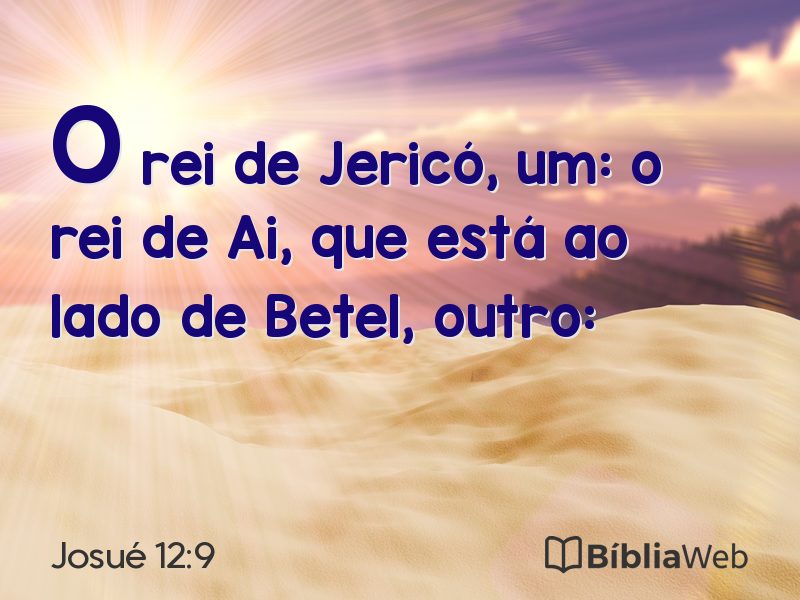 Josué 12:9 em imagem para compartilhar