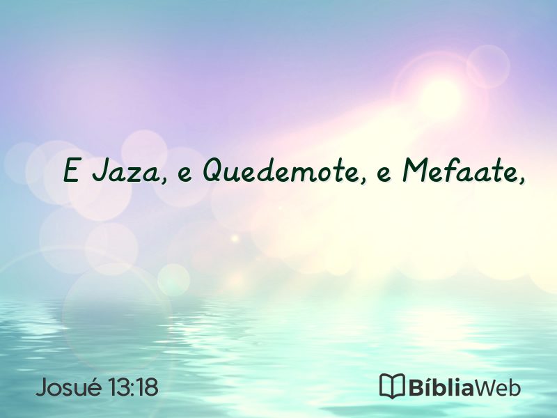 Josué 13:18 em imagem para compartilhar