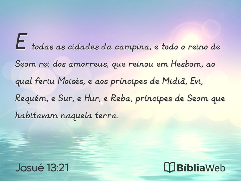 Josué 13:21 em imagem para compartilhar
