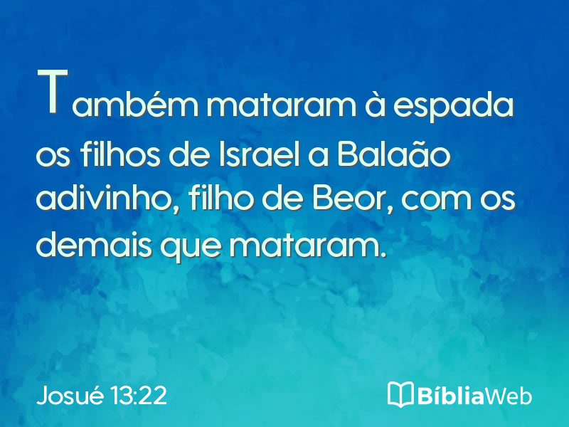 Josué 13:22 em imagem para compartilhar