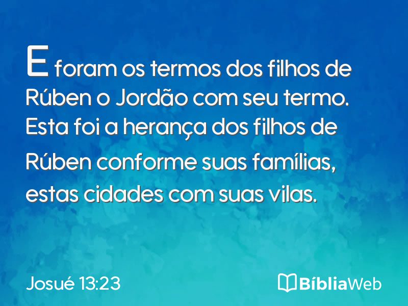 Josué 13:23 em imagem para compartilhar