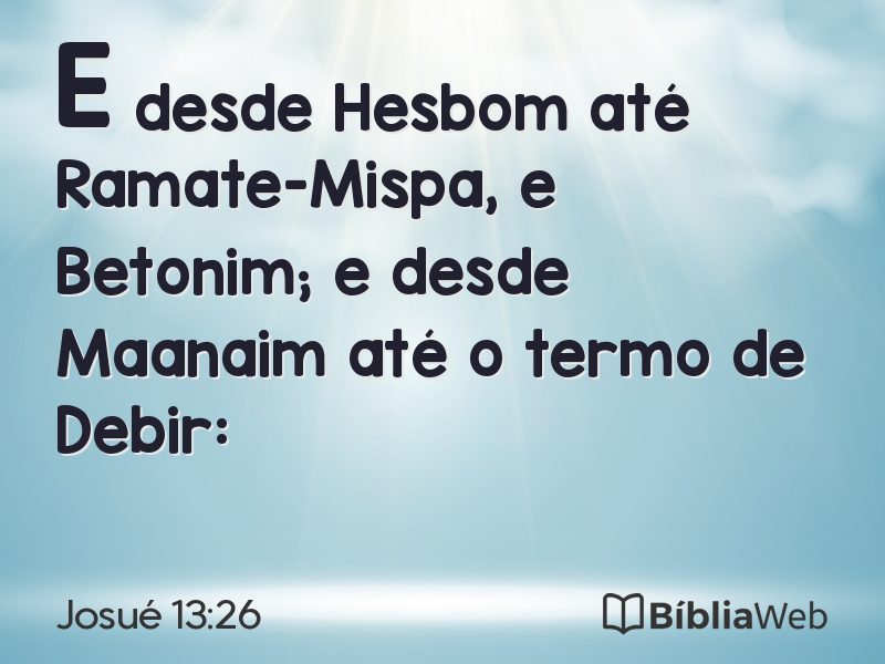 Josué 13:26 em imagem para compartilhar