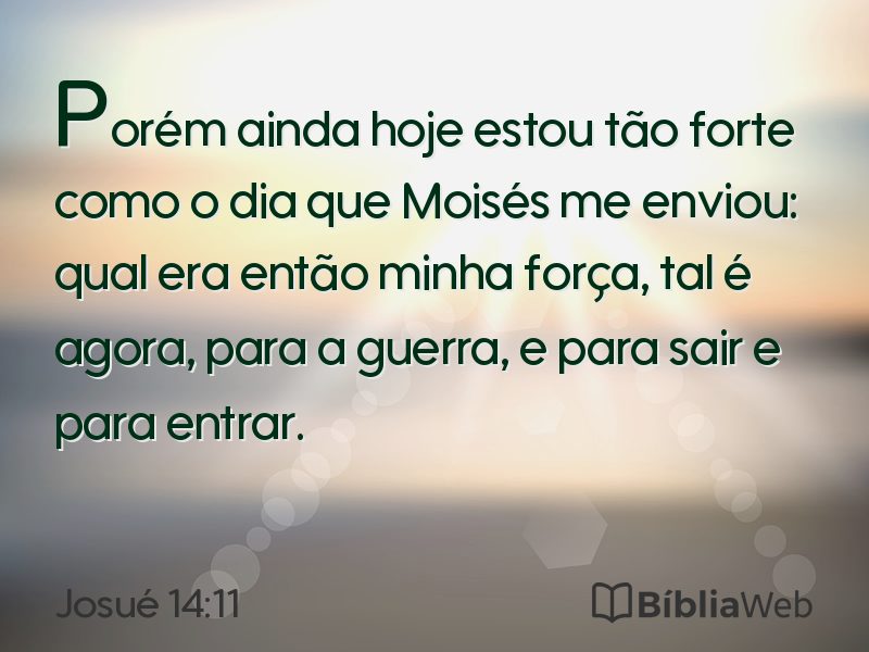 Josué 14:11 em imagem para compartilhar