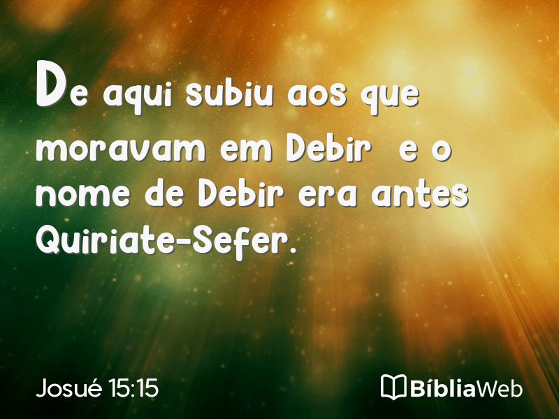 Josué 15:15 em imagem para compartilhar