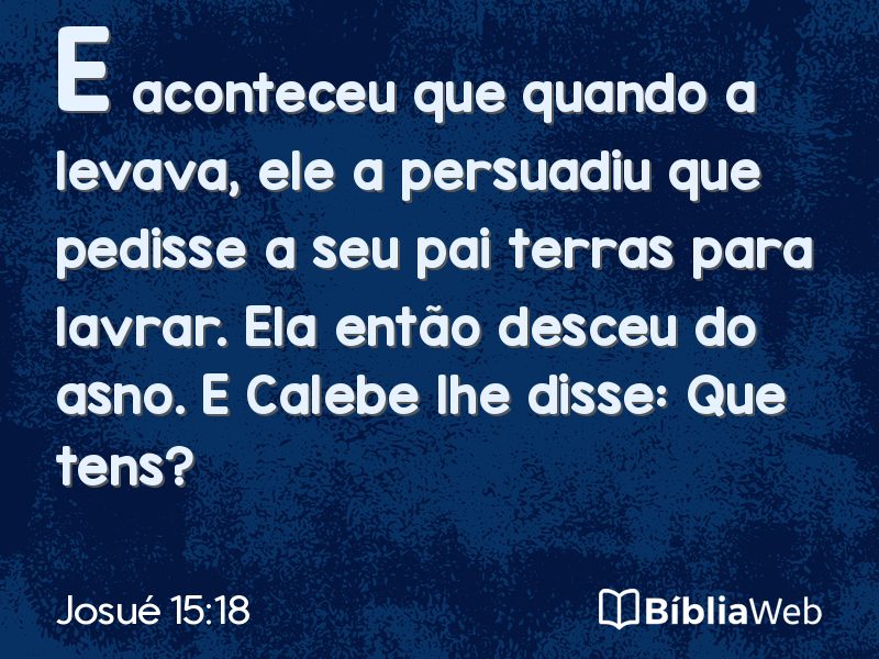 Josué 15:18 em imagem para compartilhar