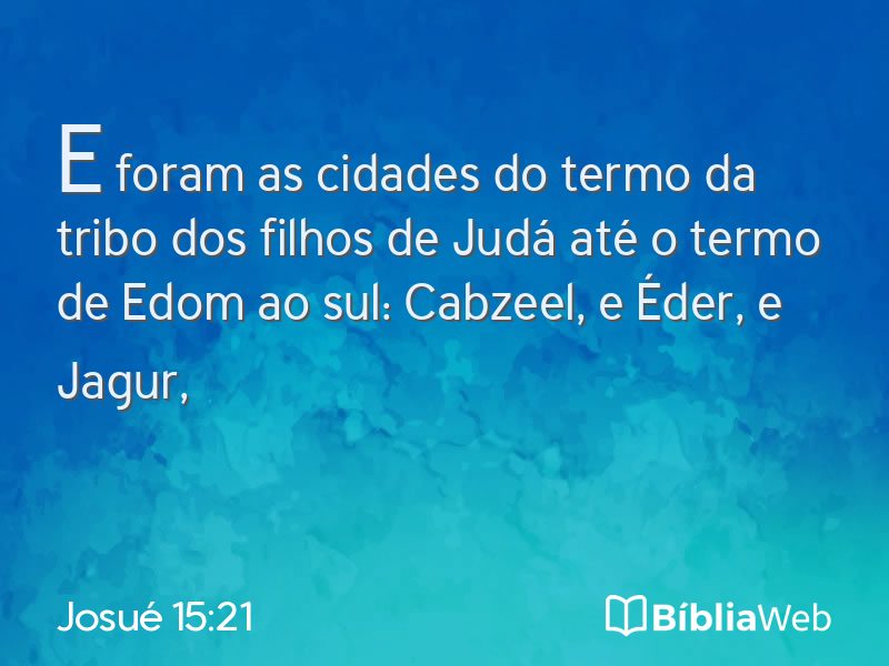 Josué 15:21 em imagem para compartilhar