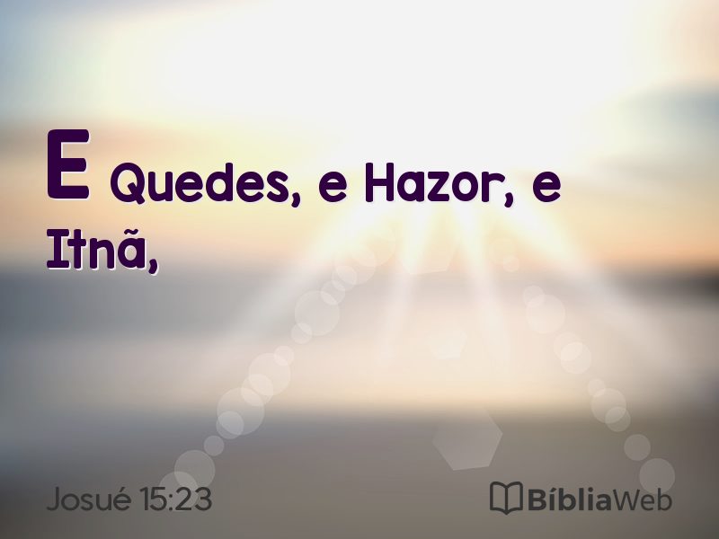 Josué 15:23 em imagem para compartilhar