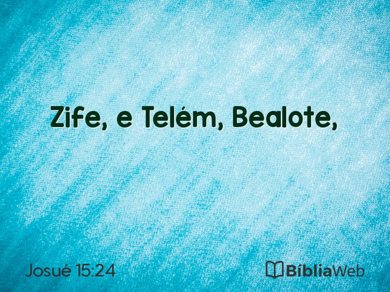 Josué 15:24 em imagem para compartilhar