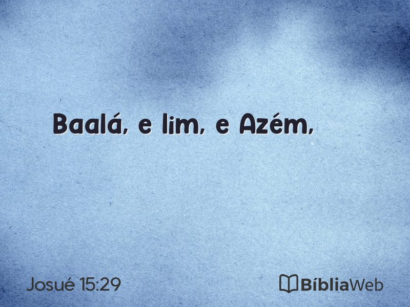 Josué 15:29 em imagem para compartilhar